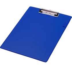 En_portanotas q-connect miniclips pvc din a4 azul