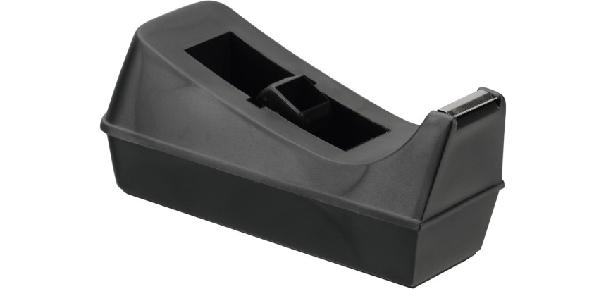 Q-CONNECT plakbandafroller, voor rollen 19 mm x 33 m, zwart