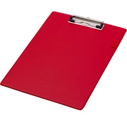 Q-CONNECT plaque à pince, PP, ft A4, rouge