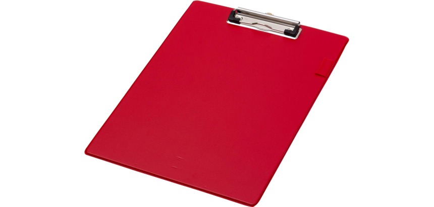Q-CONNECT clipboard, PP, A4 size, red