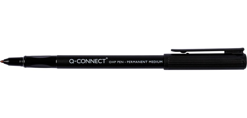 Q-CONNECT OHP marker, permanent, medium, black