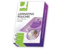 Q-CONNECT lamineeretui 2x 125 micron 65x105mm 100 stuks