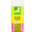 Q-CONNECT Quick Notes, ft 38 x 51 mm, 50 vel, etui van 3 blokken in neonkleuren