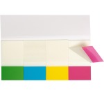 Q-CONNECT Quick Tabs, ft 25 x 45 mm, 4 x 40 onglets, couleurs assorties