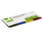 Q-CONNECT Quick Tabs, ft 25 x 45 mm, 4 x 40 onglets, couleurs assorties