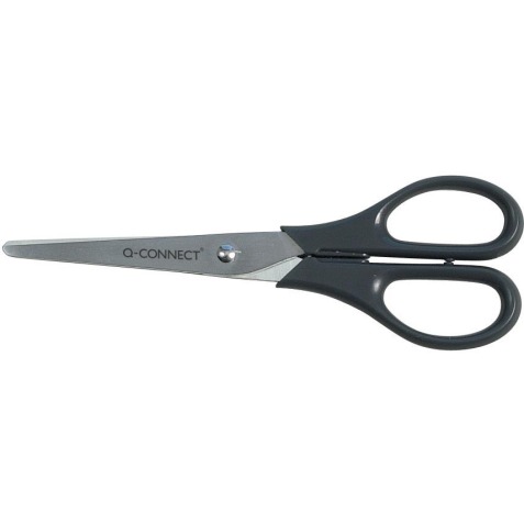 Q-CONNECT ciseaux, 18 cm, anneaux symétriques, sous blister