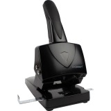 D.RECT 1300 2-gaats perforator | 100 vel grote capaciteit | Perfect voor kantoor, school en thuis | Ideaal voor het organiseren van documenten, zwart