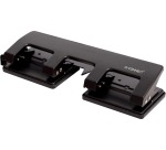 Q-CONNECT hole punch, 4 holes, up to 25 sheets, black