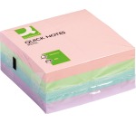 Q-CONNECT Quick Notes, ft 76 x 76 mm, 400 feuilles, couleurs assorties