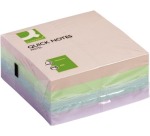 Q-CONNECT Quick Notes, ft 76 x 76 mm, 400 feuilles, couleurs assorties