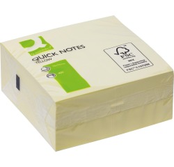 Q-CONNECT Quick Notes, ft 76 x 76 mm, 400 vel, geel