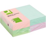 Q-CONNECT Quick Notes, ft 76 x 127 mm, 100 feuilles, paquet de 12 blocs en couleurs pastels