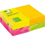 Q-CONNECT Quick Notes, ft 76 x 127 mm, 100 feuilles, paquet de 12 blocs en 4 couleurs néon