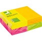 Q-CONNECT Quick Notes, ft 76 x 127 mm, 80 vel, pak van 12 blokken in 4 neonkleuren