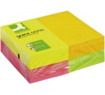 Q-CONNECT Quick Notes, ft 76 x 127 mm, 100 feuilles, paquet de 12 blocs en 4 couleurs néon