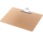 Q-CONNECT plaque à pince, en carton rigide, ft A3, paysage, brun