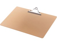 Q-CONNECT plaque à pince, en carton rigide, ft A3, paysage, brun