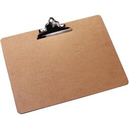 Q-CONNECT plaque à pince, en carton rigide, ft A3, paysage, brun