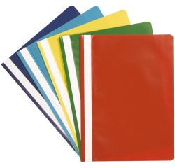 Q-CONNECT farde à devis, A4, couleurs assorties, A4, paquet de 5 pièces