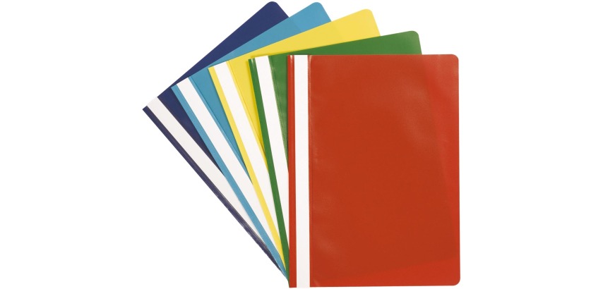 Q-CONNECT Angebotsmappe, A4, sortierte Farben, A4, Packung mit 5 Stück