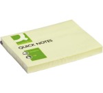 Q-CONNECT Quick Notes, 76 x 102 mm, 100 sheets, yellow