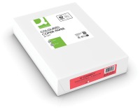 En_papel color q-connect din a4 80gr rojo intenso paquete de 500 hojas