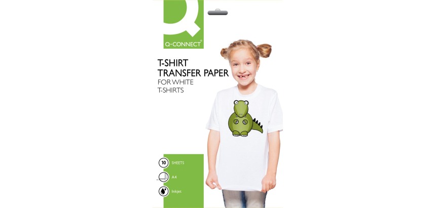 Q-CONNECT T-shirt Transfer Paper, paquet de 10 feuilles