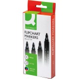 EN_Rotulador q-connect marcador para bloc congreso estuche de 4 colores surtidos punta redonda 3.0 mm