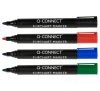 Q-CONNECT flipchartmarker, 2-3 mm, ronde punt, met clip, geassorteerde kleuren