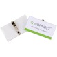 Q-CONNECT badge met krokodillenklem 75 x 40 mm, doos van 25 stuks