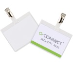 Q-CONNECT badge avec clip 90 x 60 mm, boîte de 25 pièces