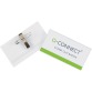 Q-CONNECT badge avec clip combiné 90 x 54 mm