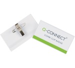Q-Connect badge avec clip combiné 75 x 40 mm, boîte de 50 pièces