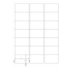 Q-CONNECT labels, white, rounded corners, 63.5 x 38.1 mm, 100 sheets, 21 labels per sheet