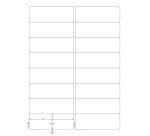 Q-CONNECT labels, white, rounded corners, 99.1 x 33.9 mm, 100 sheets, 16 labels per sheet