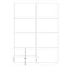 Q-CONNECT labels, white, rounded corners, 99.1 x 67.7 mm, 100 sheets, 8 labels per sheet