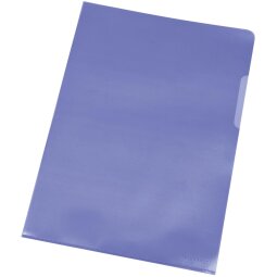 EN_Carpeta dossier uñero plastico q-connect din a4 120 micras azul -bolsa de 10 unidades