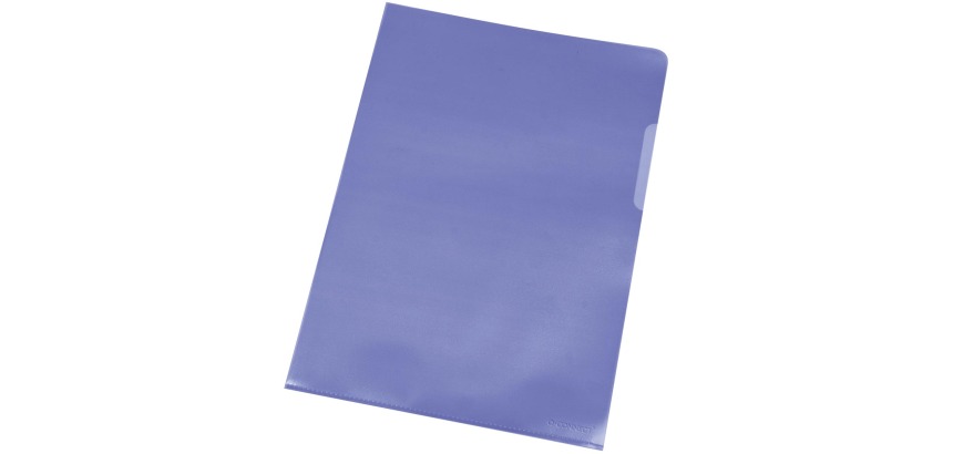 Q-CONNECT L-map, blauw, 120 micron, pak van 10 stuks