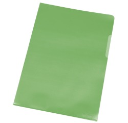 Q-CONNECT pochette coin, vert, 120 microns, paquet de 10 pièces