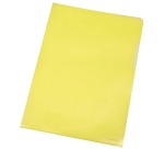 Q-CONNECT corner pocket, yellow, 120 microns, pack of 10 pieces