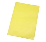 Q-CONNECT corner pocket, yellow, 120 microns, pack of 10 pieces