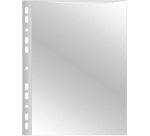 Q-CONNECT pochette perforée A4 perforation 11 trous lisse 50 microns paquet de 25 pièces