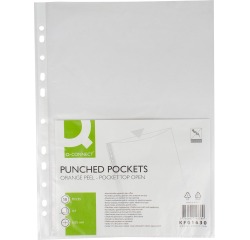 De_funda multitaladro q-connect din a4 50 mc piel de naranja bolsa de 10 unidades