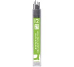 Q-CONNECT potloodstiften 0,3 mm HB etui van 12 stuks