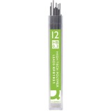 Q-CONNECT potloodstiften 0,3 mm HB etui van 12 stuks