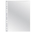 Q-CONNECT perforated pockets, grained, 50 microns, pack of 100 pieces