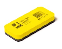 Q-CONNECT brosse effaceur, magnétique, lavable, jaune