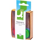 Q-CONNECT magnets, 25 mm, assorted colors, box of 4 pieces
