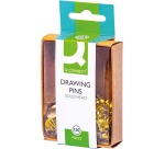 Q-CONNECT thumbtacks, box of 120 pieces, brass