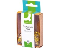 En_chincheta q-connect dorada caja de 120 unidades